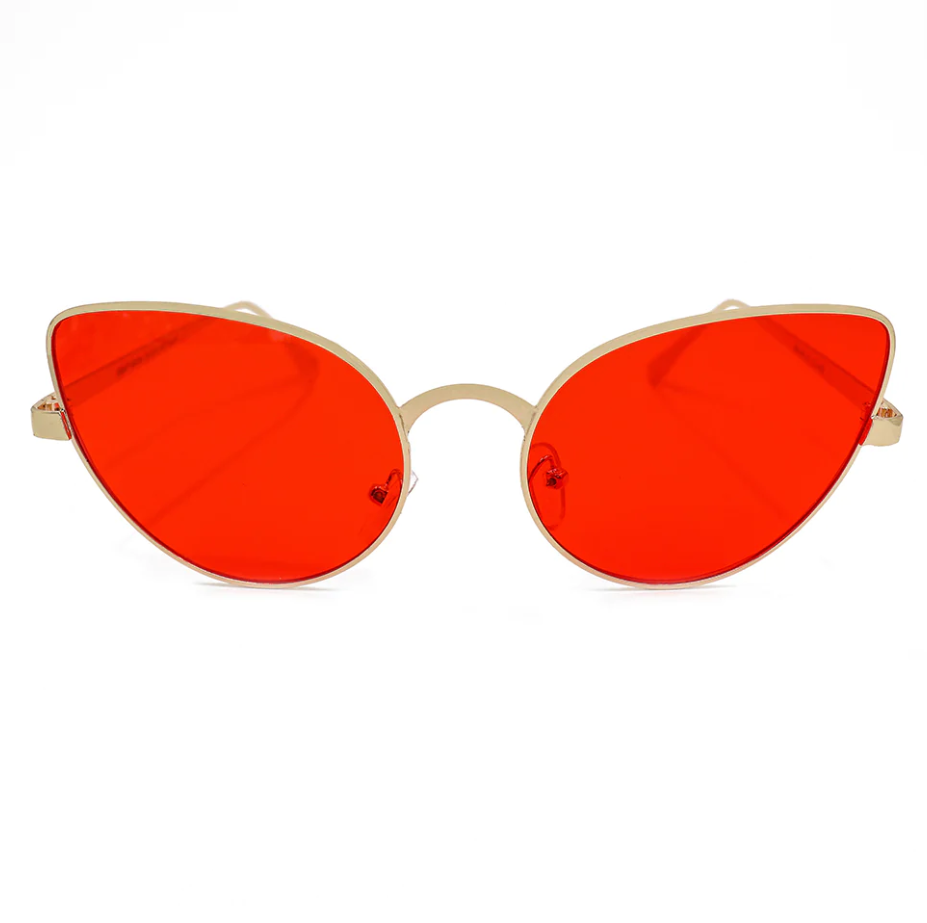 Occhiali da sole moda, ART2034, rosso