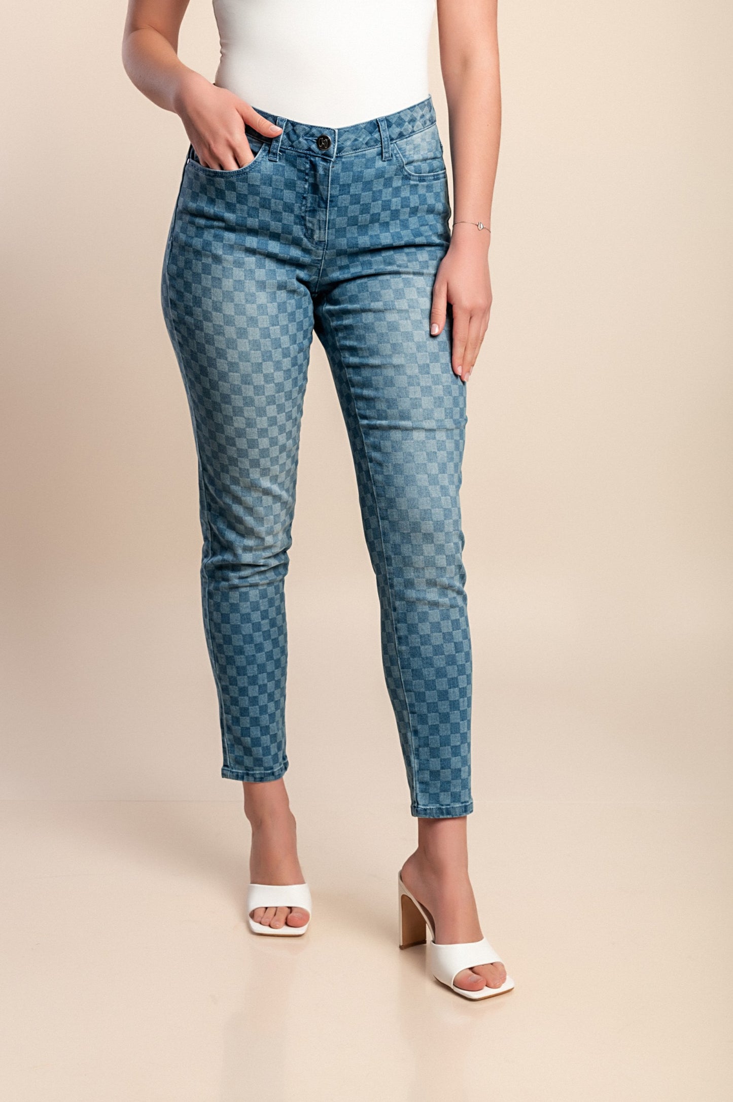 Jeans skinny, blu