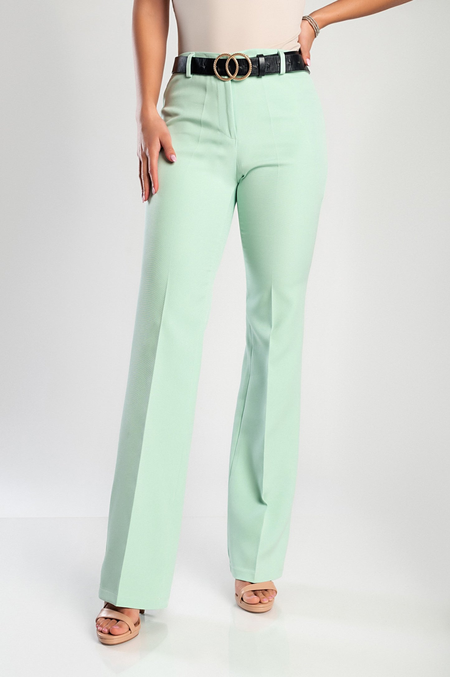 Completo elegante blazer e pantaloni, menta
