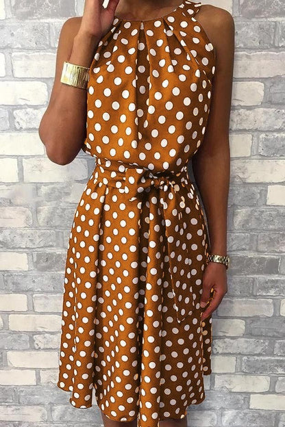 MIDI VESTITO A POIS MOULISHA