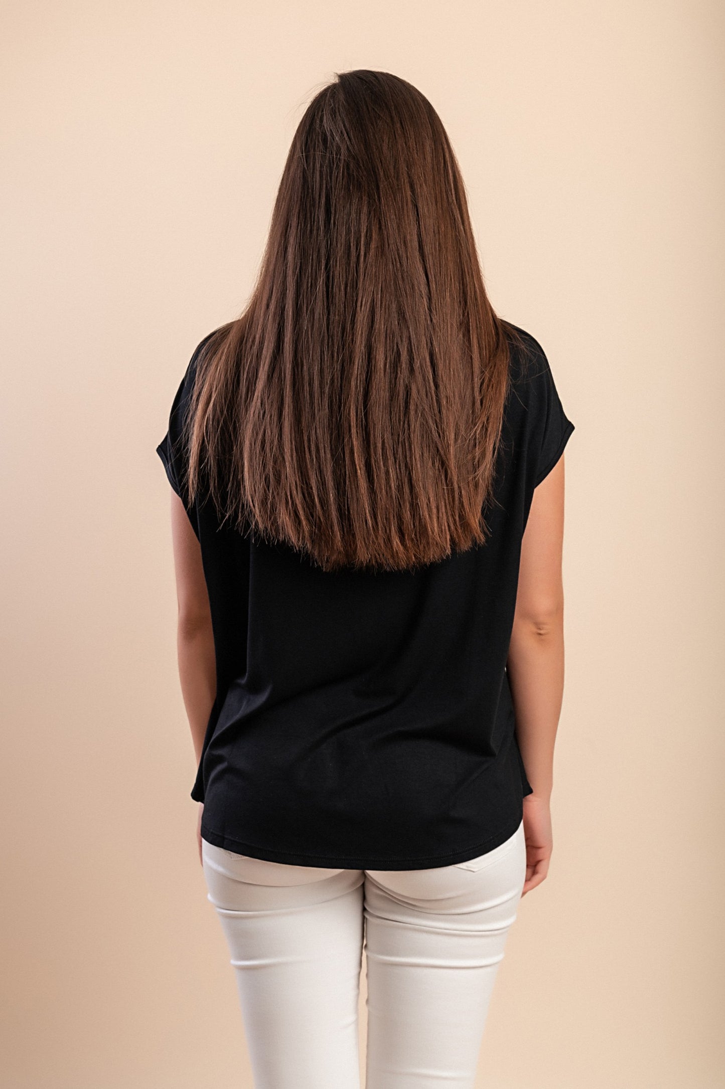 Maglietta con stampa, blu scuro