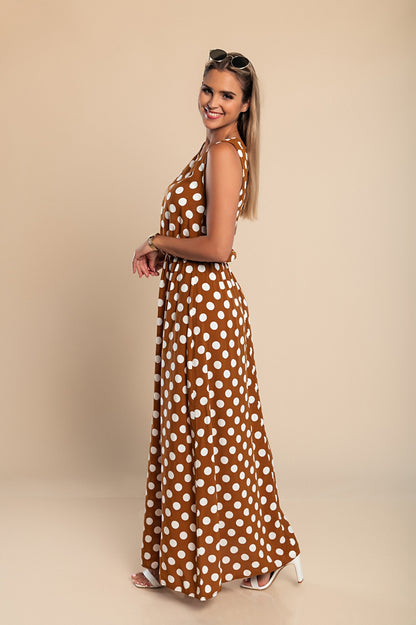 VESTITO DOTTIE - MARRONE