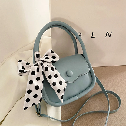 Borsa piccola con fiocco, ART2260, blu