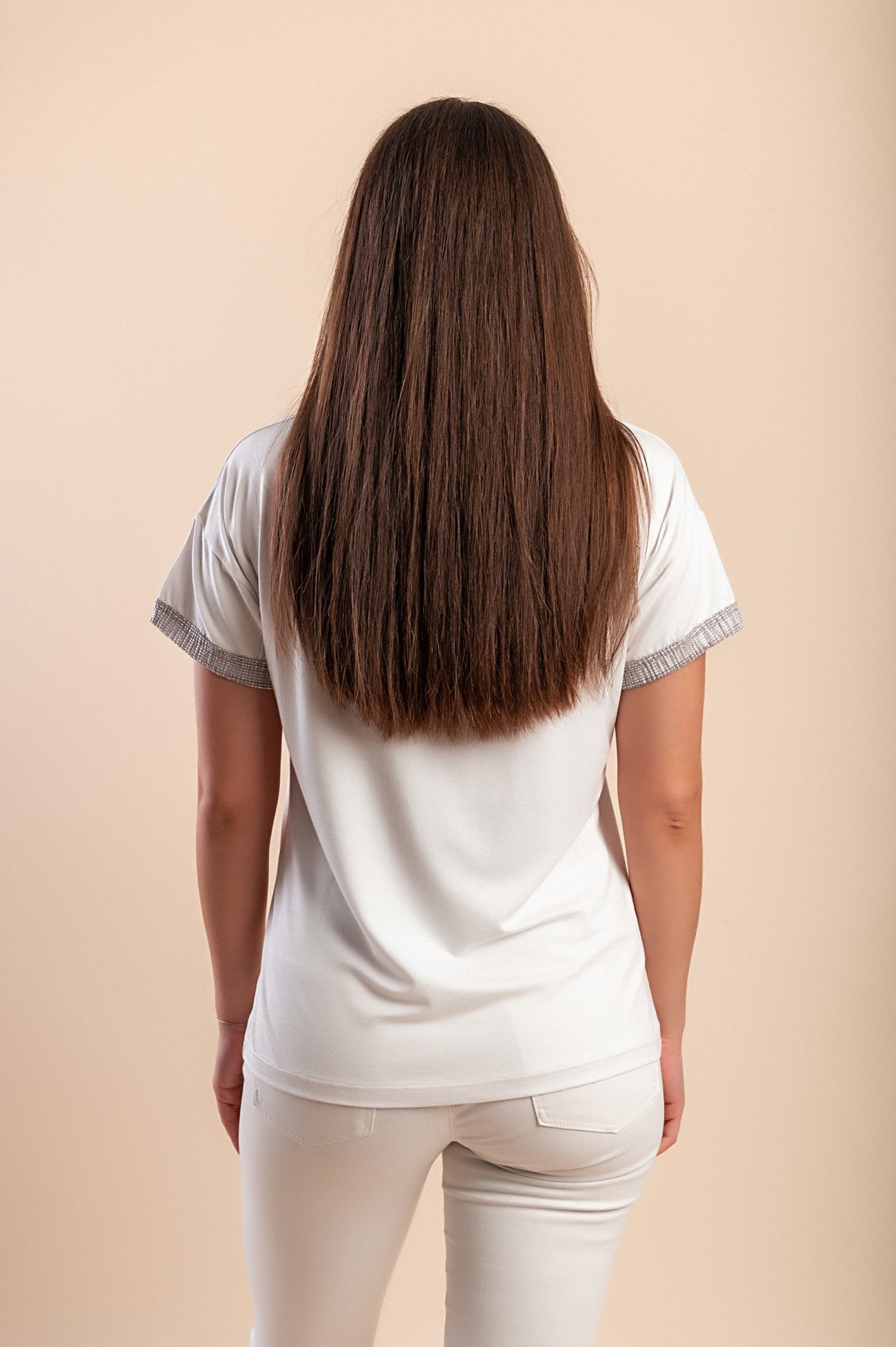 Maglietta con stampa, nera