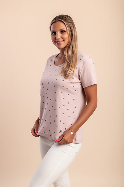 T-shirt in cotone con stampa, verde