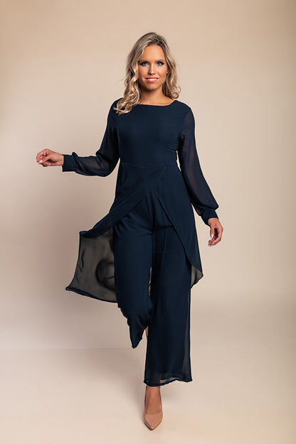 Tuta elegante, blu scuro