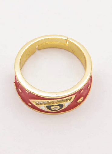 Anello elegante, ART534, rosso