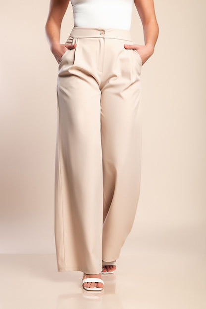Pantaloni lunghi eleganti, beige