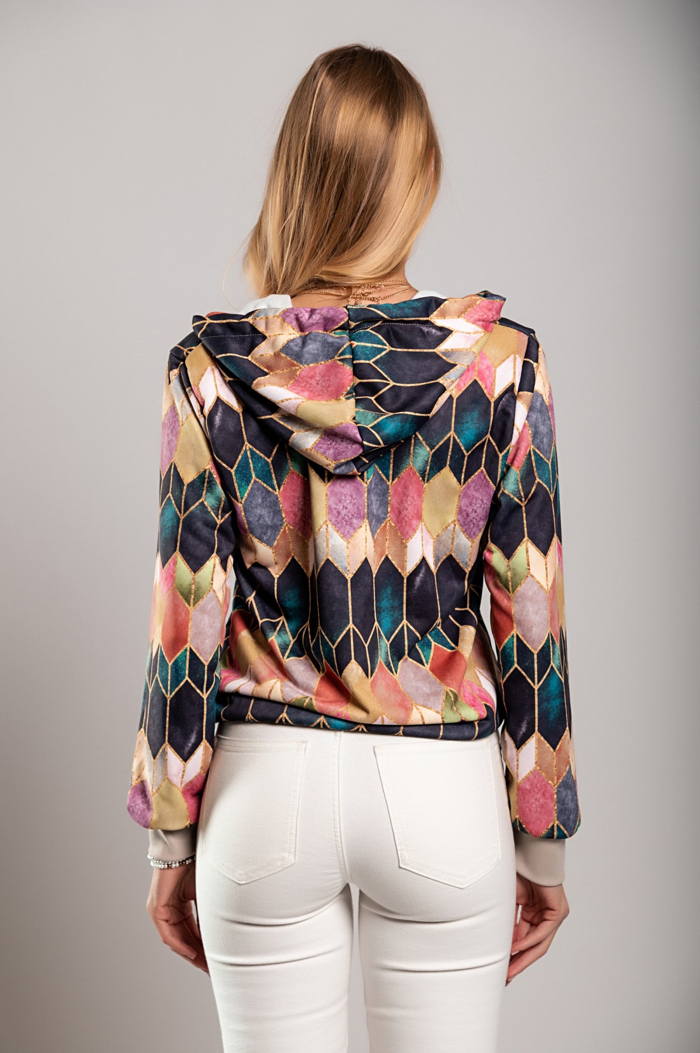 Maglietta maniche lunghe con stampa Cartama, rosa