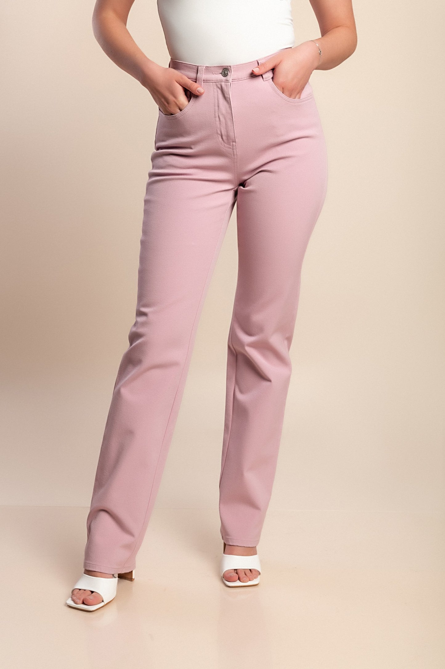 Pantaloni di cotone, rosa