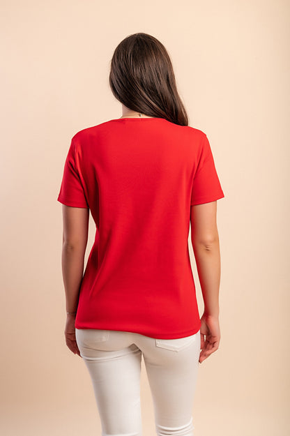 Maglietta in cotone, blu