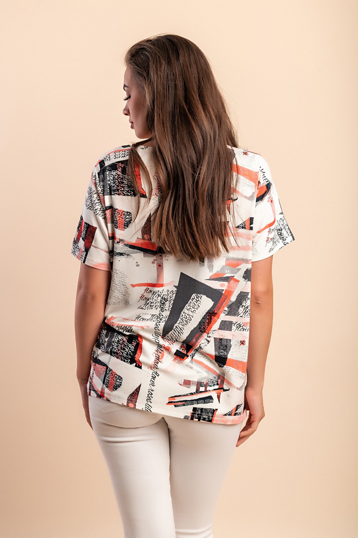 Maglietta stampata, rossa