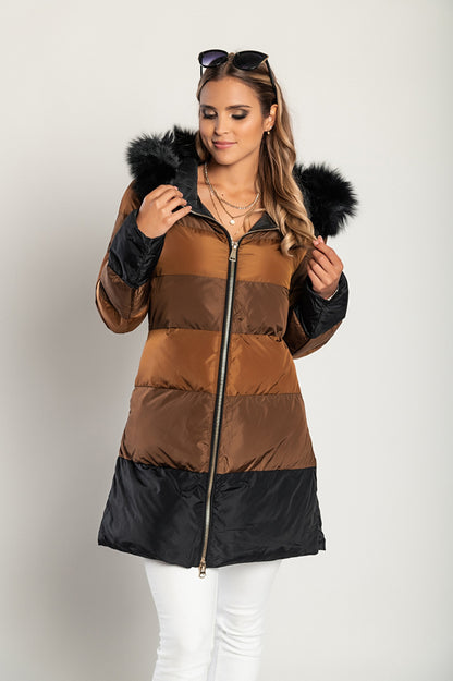 Giacca con cappuccio, 2258, beige