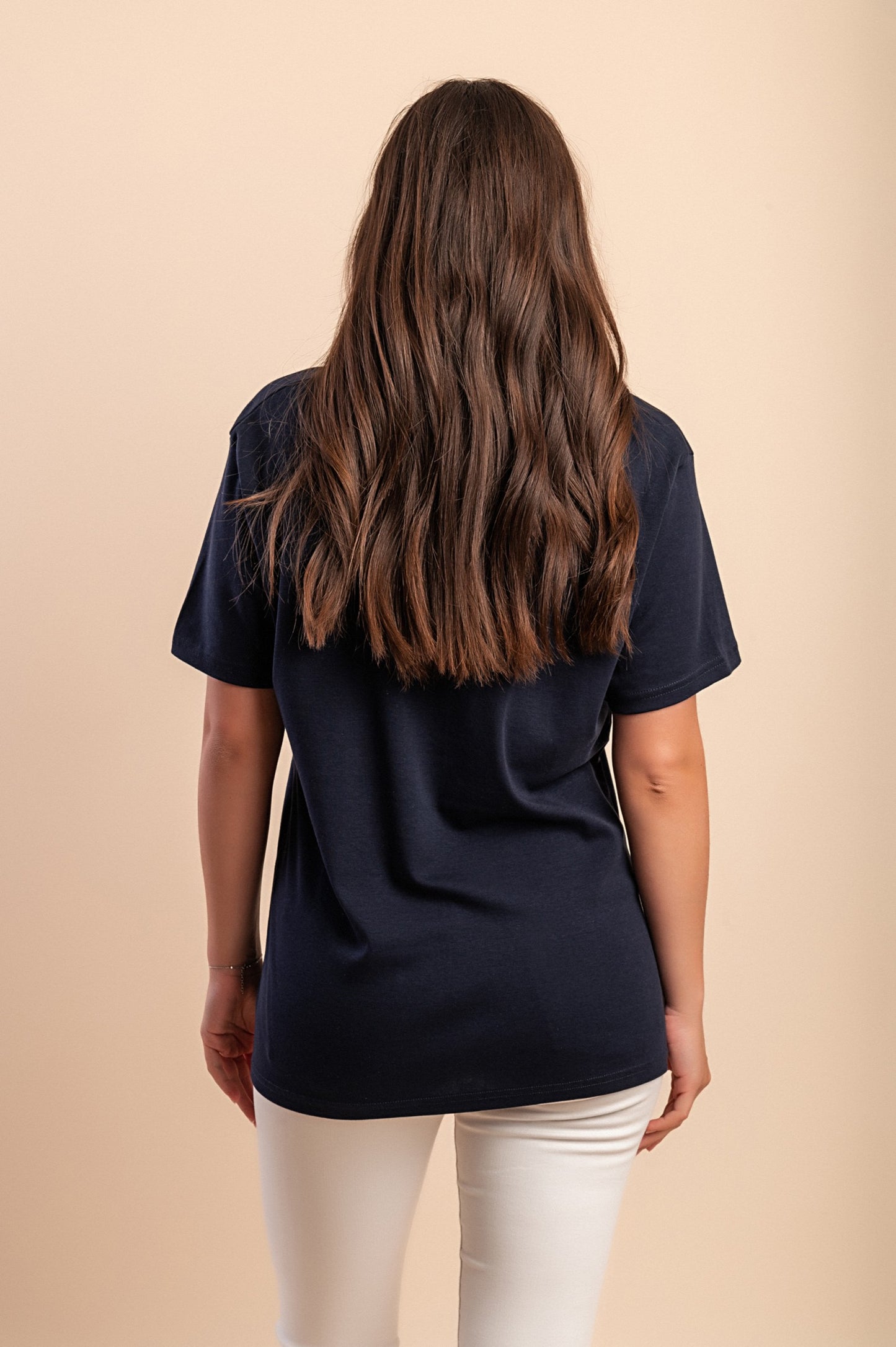 Camicia in cotone taglie forti con colletto, menta