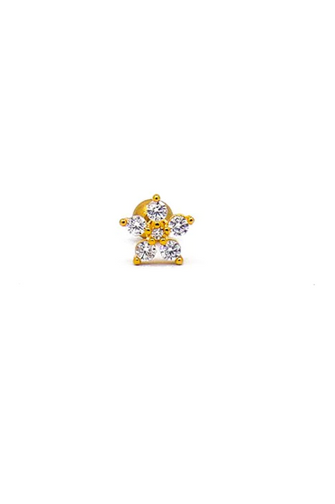 Eleganti mini orecchini, colore oro
