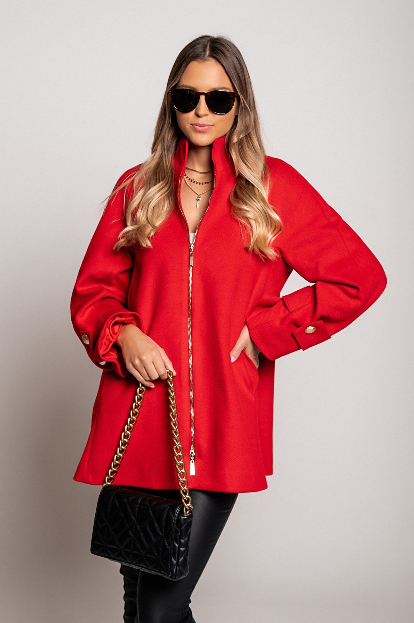 Cappotto elegante Albineya, nero