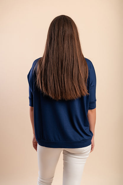 Maglietta con stampa, bianca