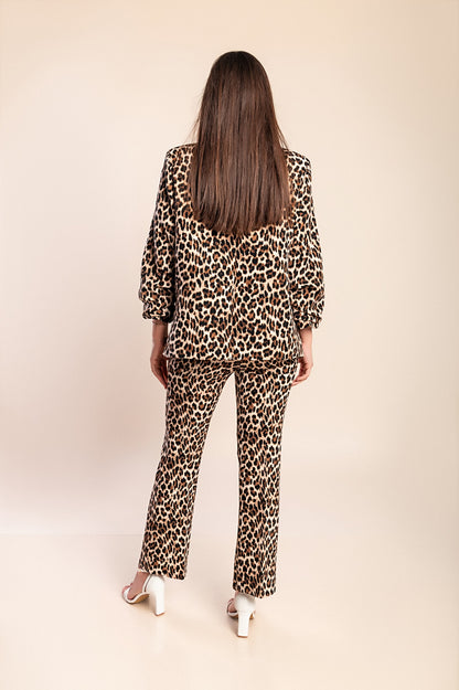 Set 2 pezzi con stampa leopardata, leopardo