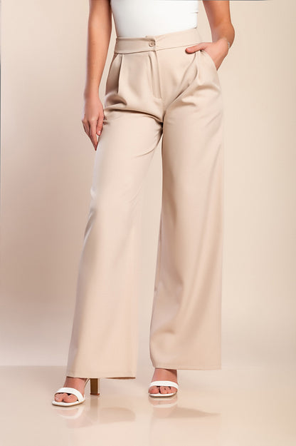 Pantaloni lunghi eleganti, beige