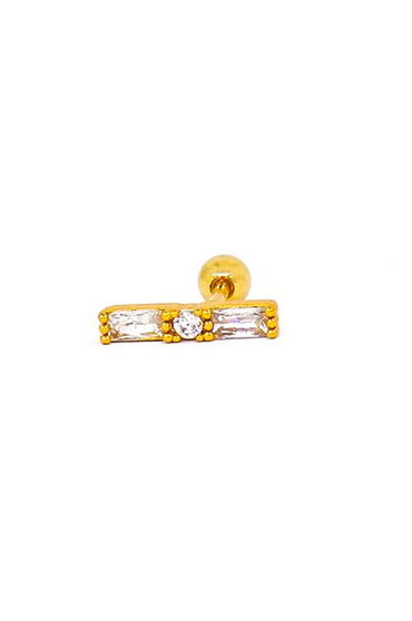 Eleganti mini orecchini, colore oro