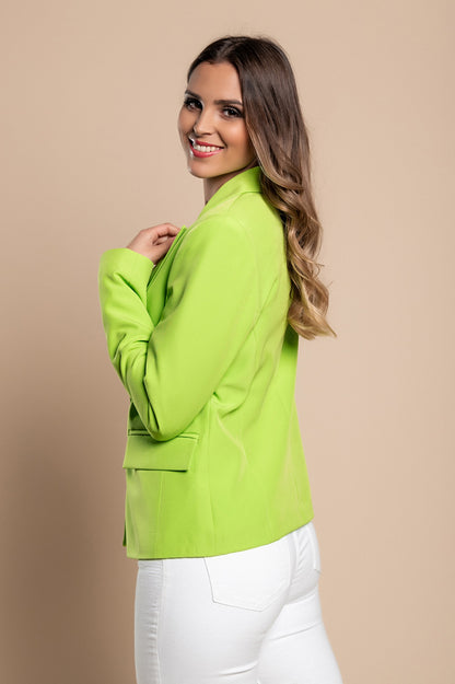 Blazer con collo classico, nero