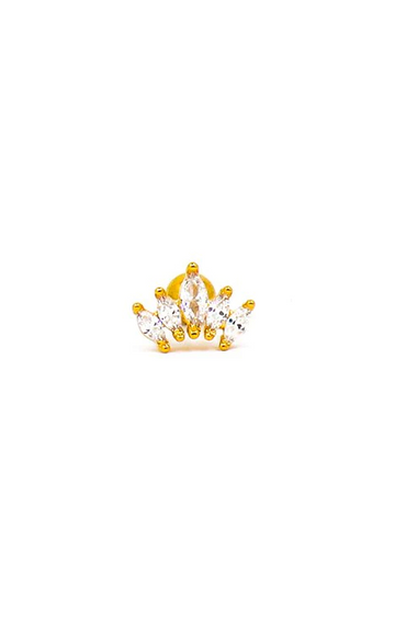 Mini orecchino elegante, colore oro
