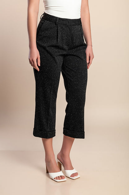 Pantaloni eleganti taglie forti, neri