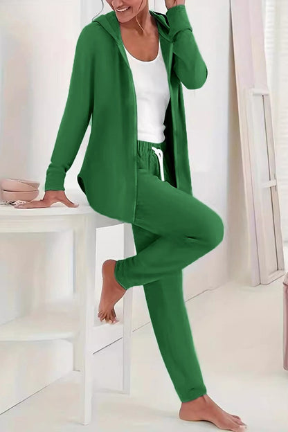 Completo tuta con zip, grigio chiaro