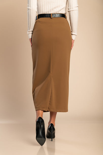 Gonna midi elegante, blu