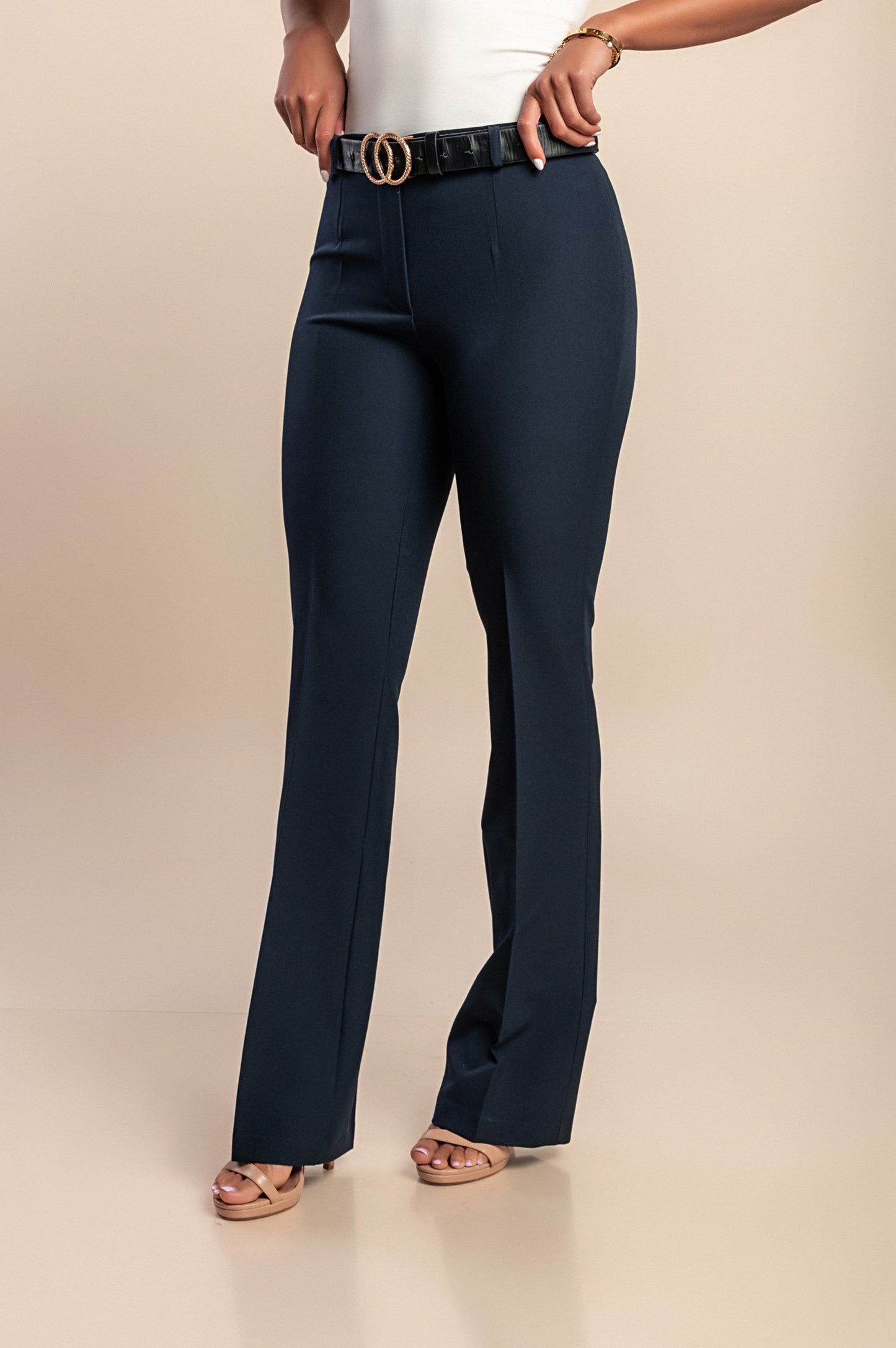 Pantaloni eleganti dal taglio dritto, neri