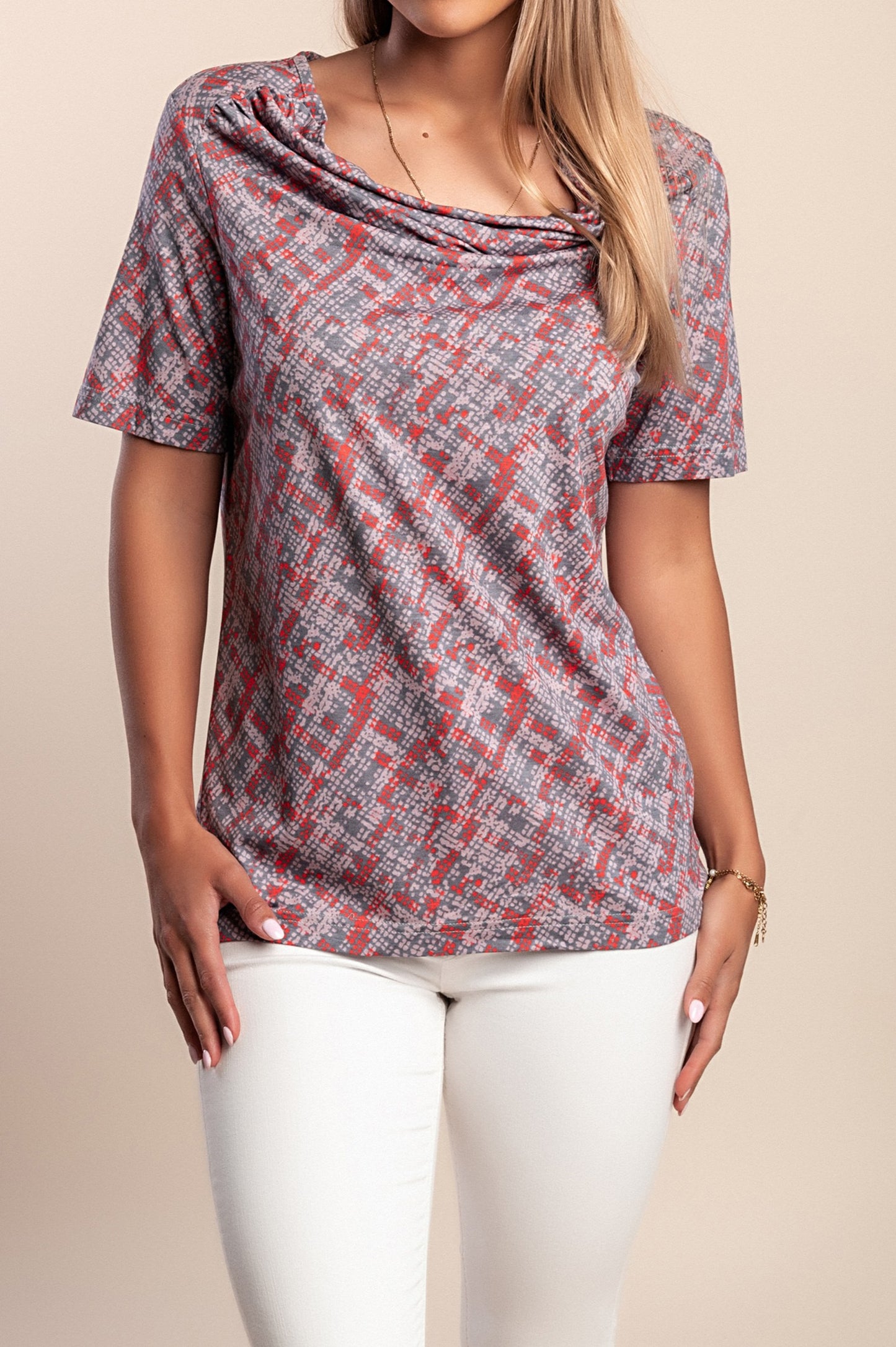 T-shirt stampata, grigia