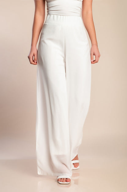 Pantaloni lunghi eleganti Veronna, neri