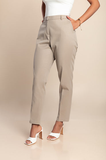 Pantaloni lunghi eleganti, grigi