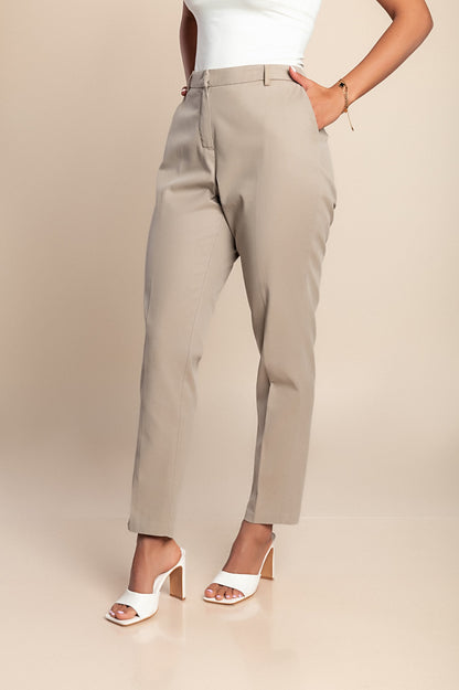 Pantaloni lunghi eleganti, grigi