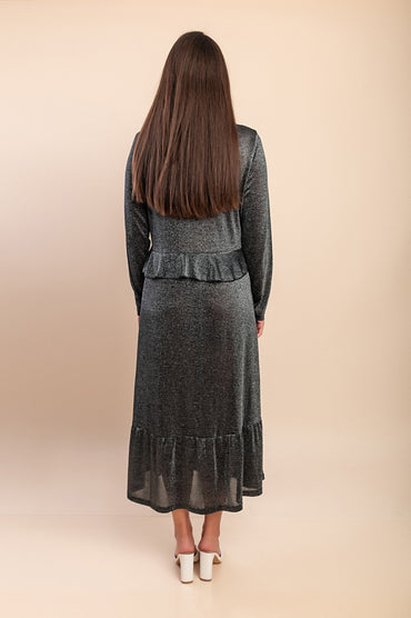 Elegante abito midi, nero