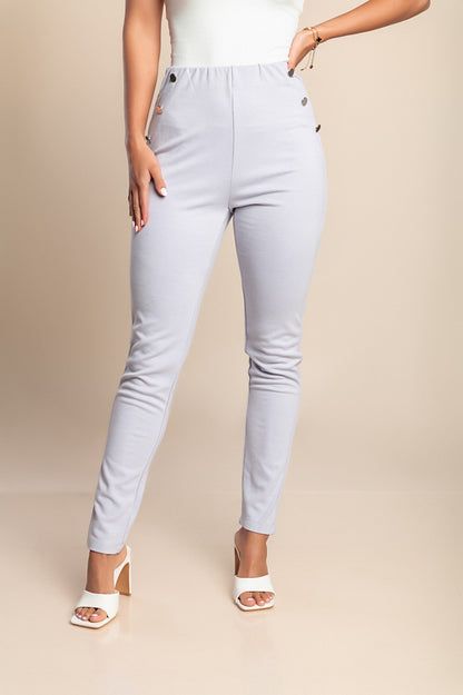 Pantaloni attillati eleganti, lilla