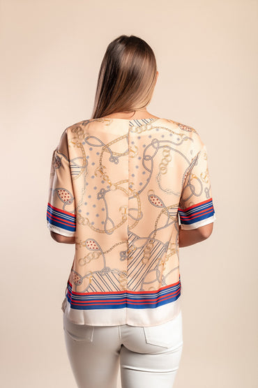 Camicetta stampata, gialla