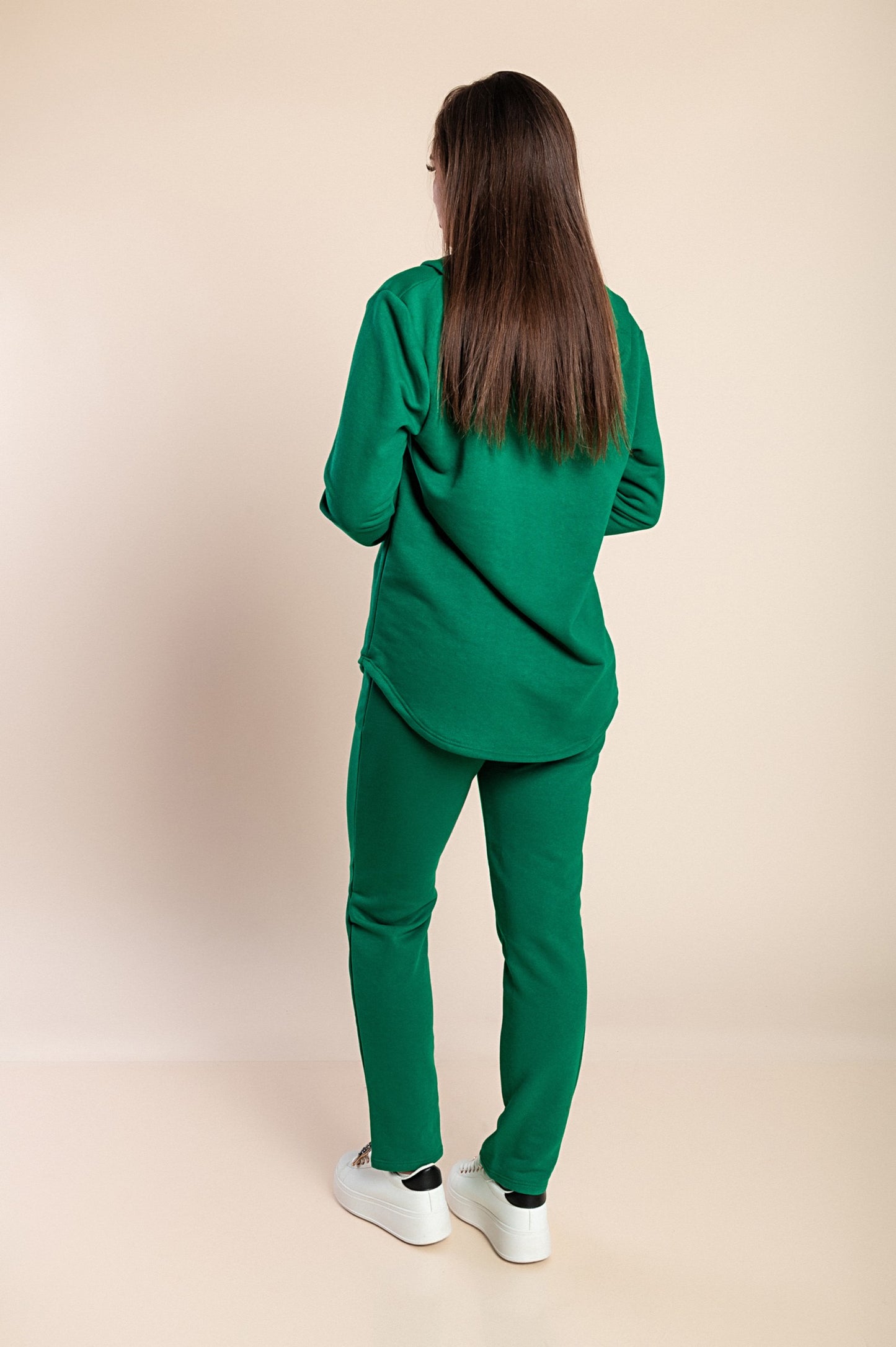 Completo tuta con zip, grigio chiaro