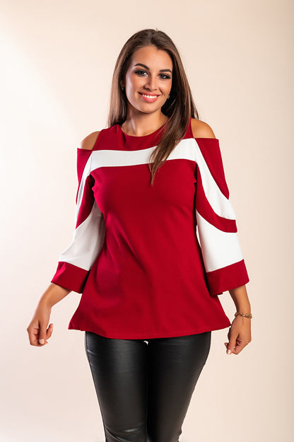 Maglietta con le maniche a campana Ninita, nera