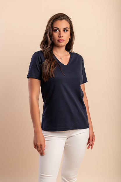 Maglietta in cotone, blu