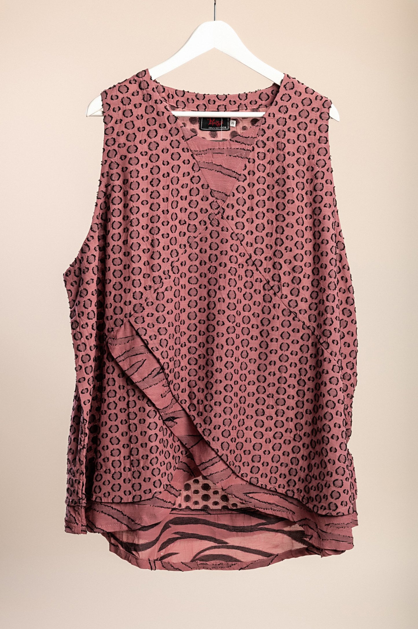 Camicetta senza maniche taglie forti, viola