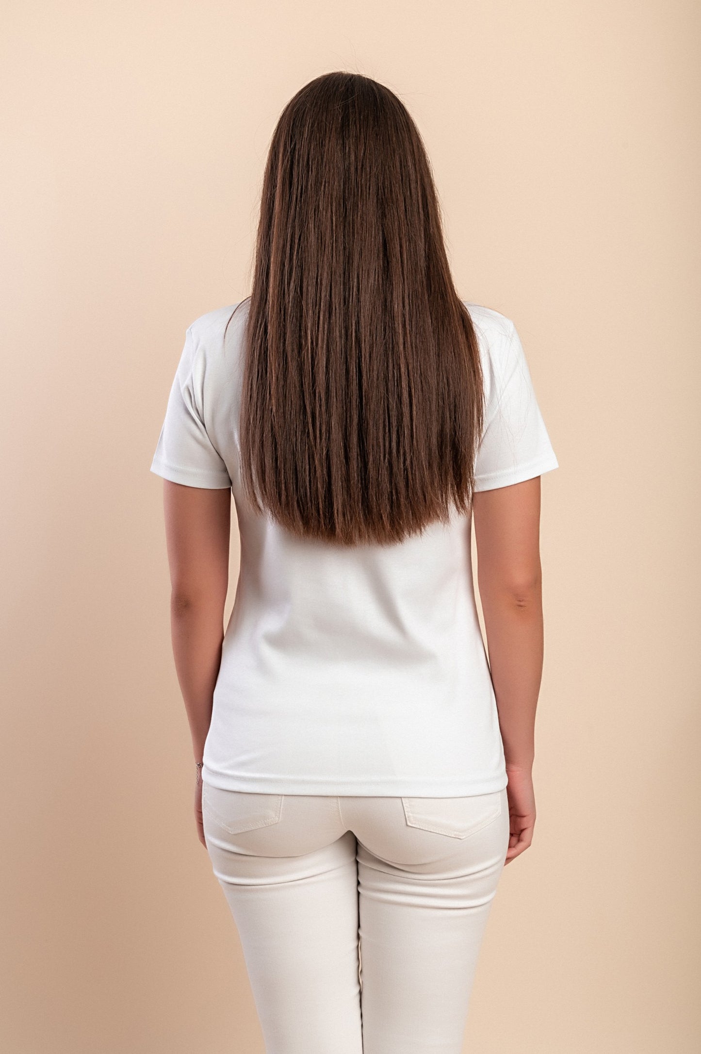 T-shirt in cotone con stampa, azzurra