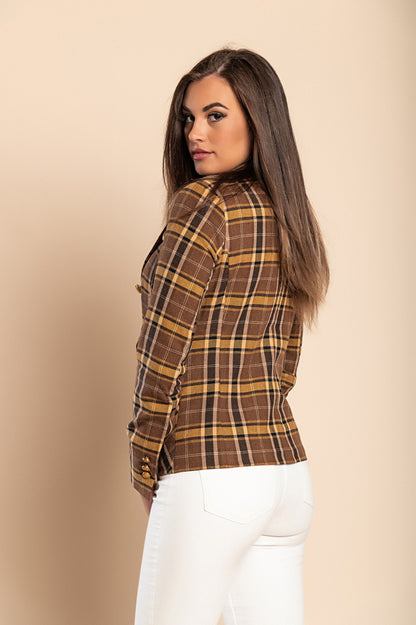 Blazer con collo classico Chiarana, senape