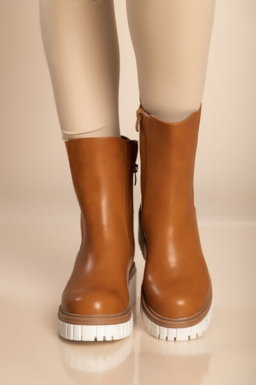 Stivaletti con elastico, U9AAX92261, cammello