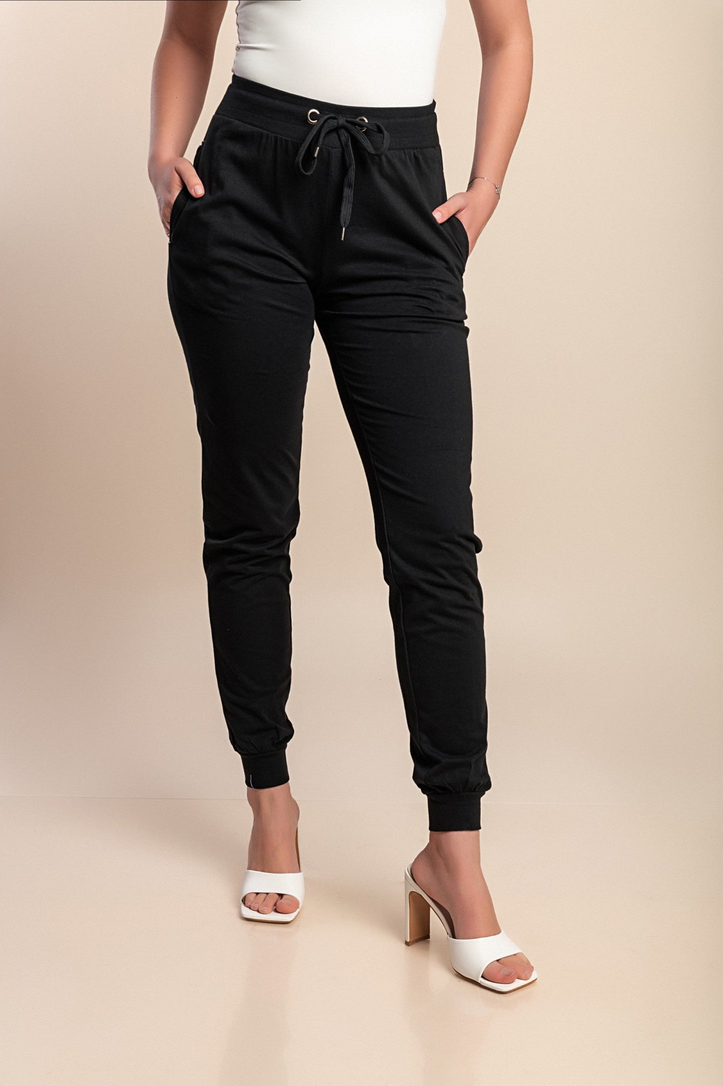 Pantaloni di cotone, grigi