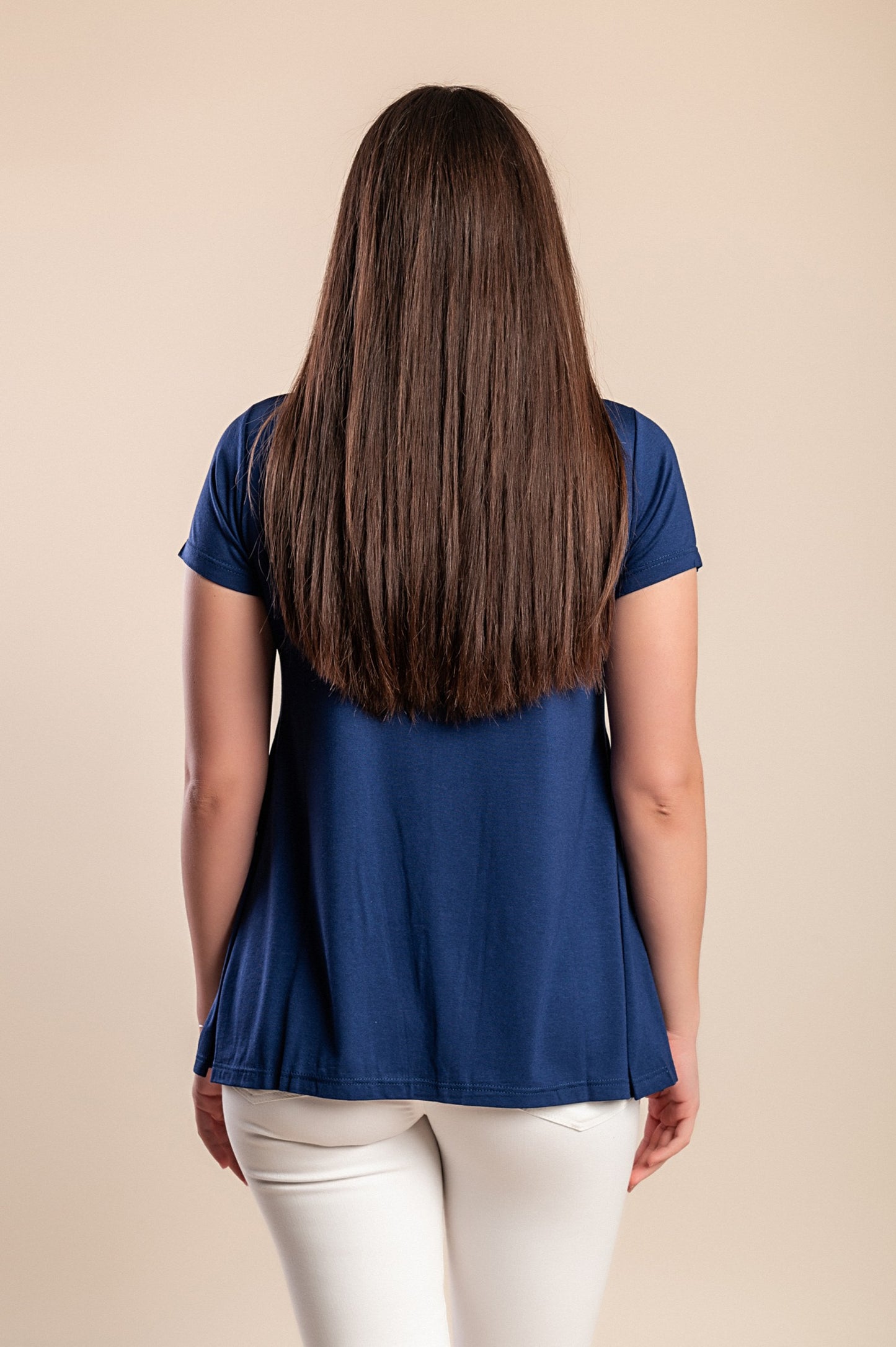 T-shirt stampata, blu