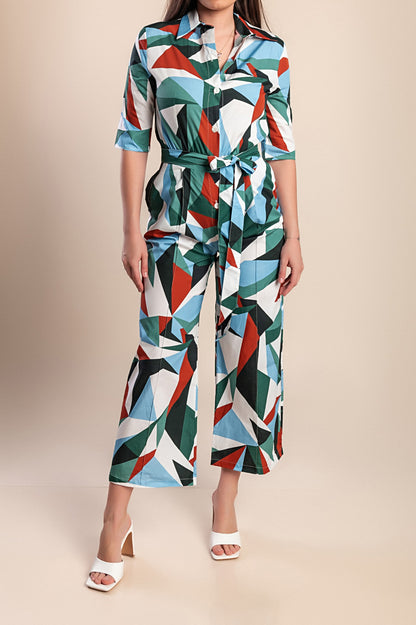 Tuta stampata, multicolore