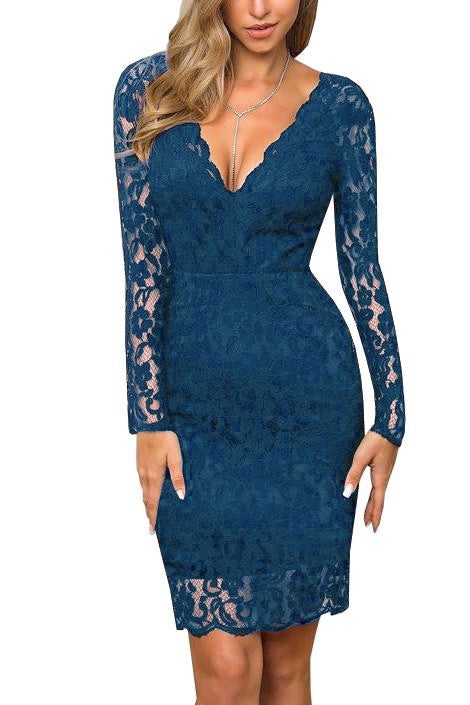 Vestito in pizzo Madily, nero