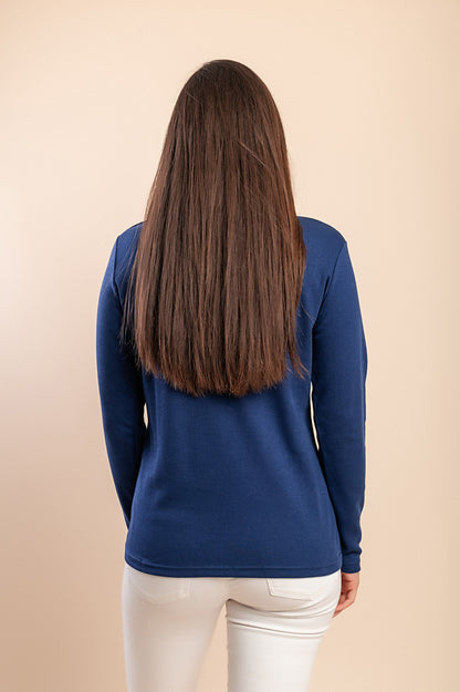 Maglietta a maniche lunghe, blu scuro