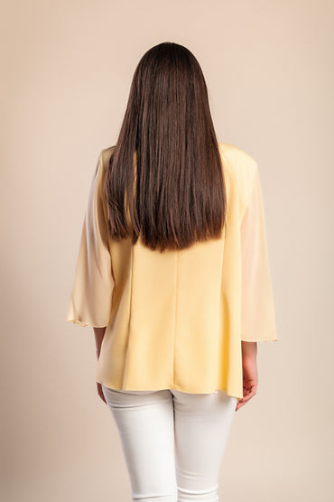 Camicetta taglie forti, gialla